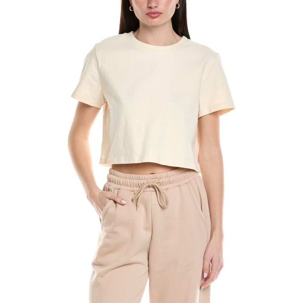 Knit Riot Womens  Harbor Crop T-Shirt, White